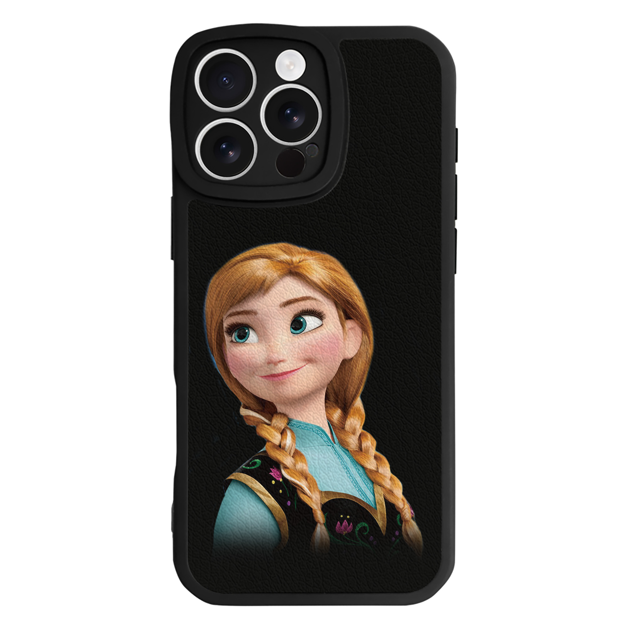 （画像用） アナと雪の女王 アンナ エルサ Frozen Anna Elsa 【iPhone 16シリーズ対応】シリコンスマホケース（レザー調） 材質：シリコン